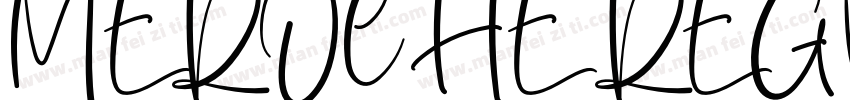 MEROCHE REGULAR字体转换
